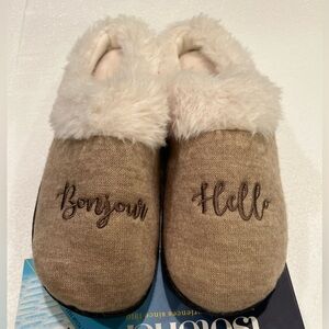 Women’s ISOTONER Heather Slippers Sz 7.5/8 360 memory foam Machine Washable
